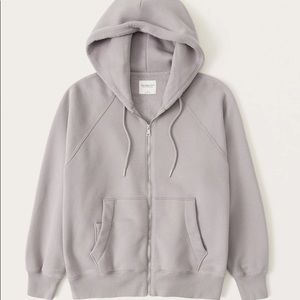 Abercrombie and Fitch softAF MAX Boyfriend Full-Zip hoodie